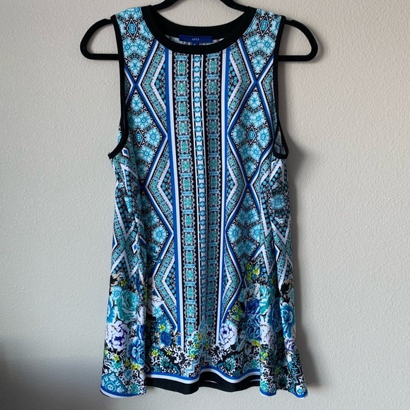Apt. 9 Tops - Apt 9 Blue Printed Sleeveless Top XL